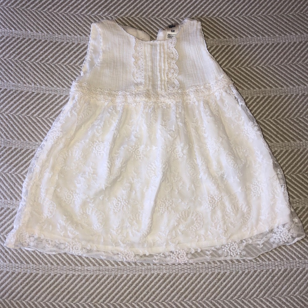 Baby B’Gosh cream lace dress